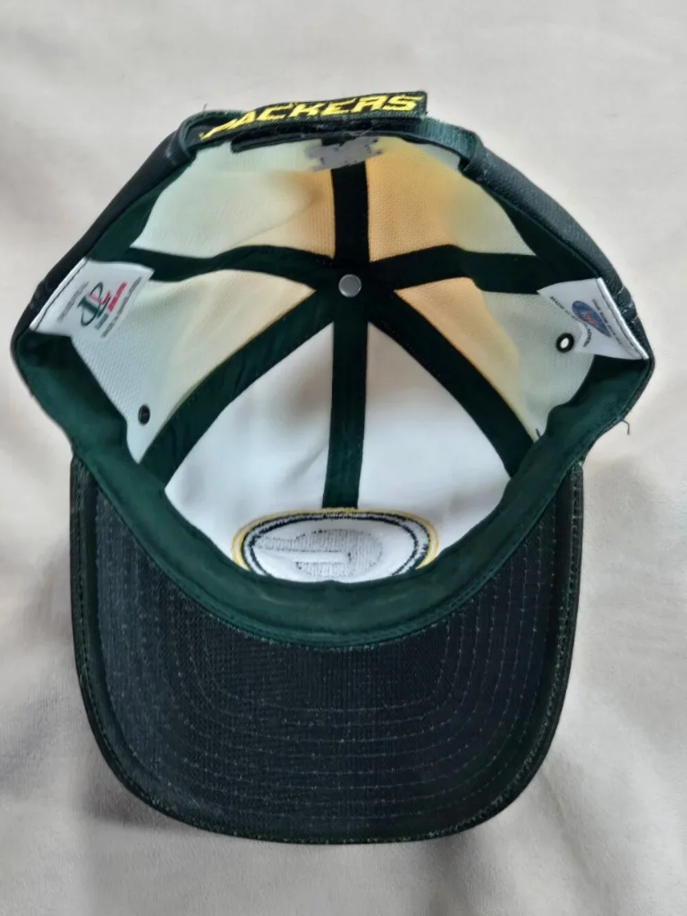 Vtg Green Bay Packers NFL Pro Line Gradient Fade Strapback Hat Cap One Size Y2K